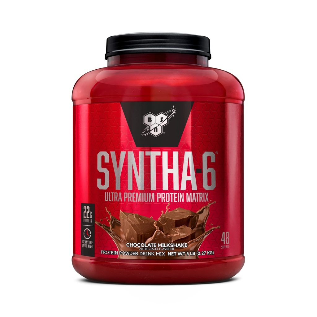 BSN SYNTHA-6 Whey Protein Tozu Micellar Casein, Milk Protein Isolate, Chocolate Milkshake, 48 Hizmet (Pazar Mayıs Vary)