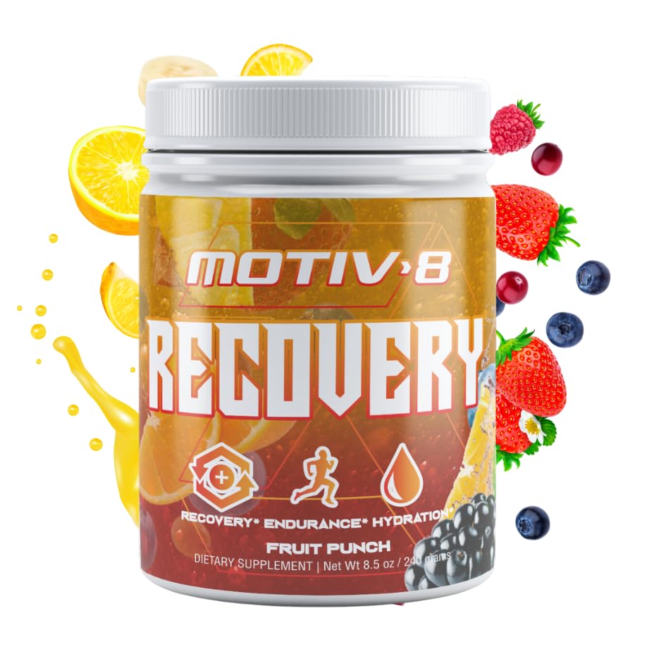 Motiv-8 Recovery Hydration and Recovery, Electrolyte Recovery Drink, Artan Endurance, Yenilikler Kurtarma, Sugar-Free (60 Hizmet, Meyve Zü)