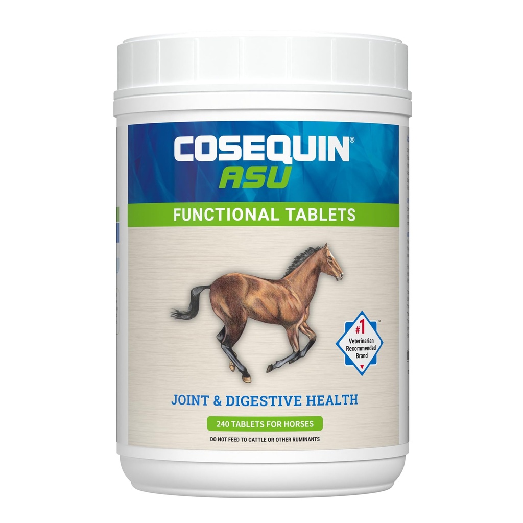 Nutramax Cosequin ASU Joint & Digestive Health Fonksiyonel Tabletler Atlar için 240 Tablet,