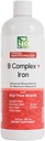 Nanonutrition B Complex + Iron | Liposomal Nanoteknoloji | 100% Doğal Malzemeler | 16 Fl. Oz. | 32 Hizmet