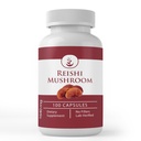 Saf Original Malzemeler Reishi Mushroom, (100 Capsules) Her zaman Pure, Nomixs Or Fillers, Lab TY