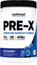 Nutricost Pre-X Xtreme Pre-Workout Toz Kompleksi, Blue Raspberry, 30 Hizmet, Vegetarian, Non-GMO ve Gluten Free