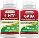 En İyi Doğal 5HTP (5-hidrxytryptophan) 100 mg & GABA 750 mg