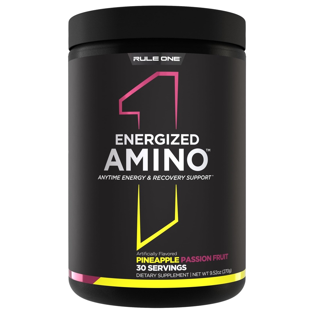 Kural 1 Proteinler Enerji Enerji ve Kurtarma Desteği BCAA'lar, Glutamine, Citrulline, Beta Alanine, Caffeine from Green Coffee & Tea Leafs (30 hizmet, Pineapple Passionproduct)