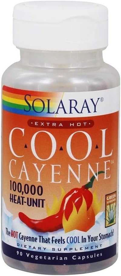 Solaray - Cool Cayenne Ekstra Sıcak - 90 Capsules
