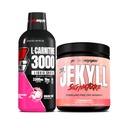PROSUPPS L-Carnitine 3000 Stimulant Ücretsiz Sıvı Shots (31 Hizmet, Ejderha Meyvesi) ve Bay Hyde Signature Series Pre-Workout Energy Tozed Drink (30 hizmet, Strawberry)