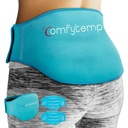 Geri Ağrı Yardımı için Komfytemp Buz Paketi, 2 Packs, FSA Eable, Reusable Gel Lower Back Ice Brace for Scia Injuries, Hot Cold Capsule for Lower Lumbar, Waist, Men Women After Surgery Hediye