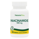 NaturesPlus Niacinamid - 500 mg, 90 Tablet - Yüksek Potency Vitamin B3 Supplement - Vegetarian, Gluten Free - 90 Hizmetler