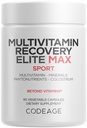 Kodaj Multivitamin Recovery Elite Max Supplement - Vitaminler A, C, D, E, B-Complex, Essential Mineraller, Antioksis, Colostrum, Phytonutrients, Pantethine, Non-GMO, Sport Multivitaminler - 90 Capsules