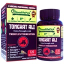 Ekstra Güçlü Tongkat Ali, Tribulus Terrestris ile. Güçlü (100:1) Longjack/Tongkat Ali Çeviri. 120 Veg Capsules Tongkat Ali for Men.All Natural, Non-GMO,Vegan, No Stearate, No Rice Toz Toz Toz