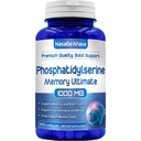 Beyin Desteği için Bellek Tamamı | Phosphatidylserine Supplement with Memory and Focus Complex with Ginkgo Biloba DMAE Rosemary and Gotu Kola | Made and Tested the USA (66 Day Supply)