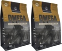 Majestelerinin Omega Wafers - Superior Horse/Equine Skin, Coat ve Immune Support Supplement - Omega 3, 6, 9 ve Biotin (Regular, 2 Pack (120 Total))