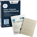 MED PRIDE Silveruba Alginate Yara Giymek, 10Pack | Highly Absorbent, Nonstick, Seaweed, Easy Removal (4' x 5' Silver)
