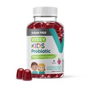 Viteey Probiotic Gummies for Kids - 2 Billion CFUs - Probiotics Kids Constipation Relief, Natural Immune & Digestive Health Support - Vegan, Gelatin Free, GMO Free - Tasty Chewable Raspberry Flavored