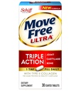 Move Free Ultra Triple Action, 30 tablets - Joint Health Supplement with Type II Collagen, Boron and HA