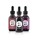 Drop Supplements Organic Trace Mineral Drops, Elderberry Drops ve Vitamin B12 Drops