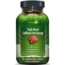 Irwin Naturals Triple-Boost Caffeine-Free Energy - Lasting, Jitter-Free Focus - Brain Boosting Nootropic - 75 Liquid Softgels