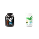 Vega Sport Premium Vegan Protein Toz Çikolata (45 Hizmet) 30g Plant Temel Protein & Protein ve Yeşiller Protein Tozu, Vanilla - 20g Plant bazlı Protein Plus Veggies