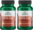 Swanson EFAs- Krill Oil - maksimum Kuvvet - 1 g, 30 Softgels (2 Pack)