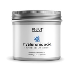 Ultra Yüksek Saf Hyaluronik Asit Capsules 500 mg -% 95 sodyum Hyaluronate - Yüksek derecede Purified and Bio available - Low Molecular Kilo - Non-GMO Fermented - 120 Capsules