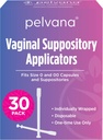 Pelvana Suppository Applicators for Women - (30 Pack) - Fits Size 0 and 00 Capsules - Often Used with Boric Acid Suppositories