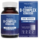 BioActive Vitamin B Kompleksi - Blood Stream Ready, Me Kompleks - The Torchfolate, 3 BioActive Forms of B12, BenfoPure® B1 & Pantesin® B5 - Klinik Dos'ta 12 B Vitamini - 60 Hizmet