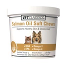 Vet Classics Salmon Oil Pet Supplement for Health Skin, Glossy Coats – Dog Coat Supplement, Cat Skin Supplement – Omega-3, 6, 9, DHA Kaynağı, EPA – Soft Chews 90 Ct.