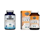 Garden of Life Dr. Formulated Advanced Omega Fish Oil & Raw Vitamin Code Vitamin C, 120 Veg Capsules