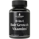 11-in-1 Vegan Saç Yaşları İncelenmesi ve Brittle Saçları için - 5000mcg Biotin ile Gelişmiş Vitamin Kompleksi, Olga. Supports, Healthier-Baking Scalp for Women & Men