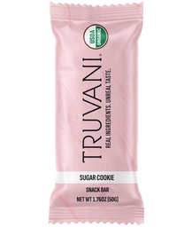 Truva Plant Based Snack Bars | Sugar Cookie 1 Pack | 6g protein | USDA Organik ve Vegan | Sadece Bar | Süt, Soy ve Gluten Free | Bireysel olarak sardı