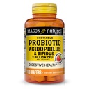 MASON NATURAL Probiyotik Acidofilius with Bifidus, 50 Day Supply, Supports Health Normal Digestion, Strawberry Flavor, 100 Chewable Wafers
