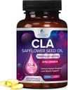 CLA Supplement, Conjugated Linoleic Acid 1560mg - Extra Strength CLA Supplement Pills - Support Body Composition, Lean Muscle Tone, & Energy - Safflower Capsules, Gluten Free, Non-GMO - 60 Softgels