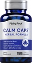 Piping Rock Calm Capsules | 180 Pills | Herbal Ekstraksiyonu | Chamomile, Valerian ve Passion Flower | Non-GMO, Gluten Free Supplement