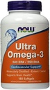 Ultra Omega-3 500 EPA/250 DHA, 180 Softgels, Şu andan itibaren Gıdalar (Pack of 2)
