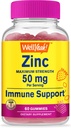 WellYeah Zinc Gummies 50 mg - Supports Healthy Immune Function and Antioxidant Health - Natural Berry Flavor - Gluten-Free, GMO-Free - Chewable Gummy Dietary Supplement - 60 Gummies