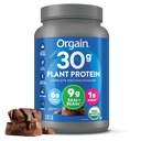 Orgain Organic 30g Vegan Protein Toz, Chocolate 9g EAAs + BCAAs, Plant Protein, 6g Prebiyotik + Fiber, 1g Sugar, Pre-Workout, Muscle Support + Recovery - 2.01lb (Pazarlama May Vary)