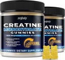 Erkekler ve Kadınlar için Kreatlar 5g - Sugar Freetine Gummy 5000 mg ile Magnezyum Taurate, L-Taurine, B 6 & B12 Kas Desteği için, Enerji Boost, Pre-Workout, 120 Count