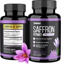 DMoose Saffron Extract (88.5 mg) - Gelişmiş Enerji, Destek Göz Sağlığı - Erkekler ve Kadınlar için Saffron Supplement - 60 Capsules (2 Ay Hizmet) (60 Kont)
