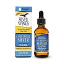 Doğal Pat Silver Wings Colloidal Silver 50ppm (250mcg) Immune Support Supplement 2 fl. oz. Dropper