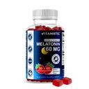 Vitamatic Sugar Free Melatonin 60 mg - 60 Vegetarian Gummies - Non-Habit Forming Supplement