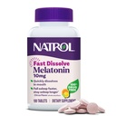 Natrol Fast Dissolve Melatonin 10 mg, Melatonin Supplements for Restful Sleep, Sleep Support for Yetişkinler, 100 Citrus-Flavored Tabletler, 100 Güne kadar