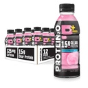 Protein2o 15g Whey Protein Isolate Hydration Drink Plus Energy & Focus, 350 mg of Electrolytes, Vitamins B5 & B6, Sugar Free, Cotton Candy, 16.9 oz Şişe (12 paketi)