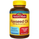 Nature Made Flaxseed Oil 1000 mg, Fish Free Omega 3 Supplement, Diyet Supplement for Heart Health Support, 100 Softgels, 100 Day Supply
