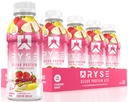 RYSE Clear protein İçgörü - Strawberry Banana - 100 Calories, 22g Whey Isolate Protein Shake, Sugar-Free, 0g Fat & Lactose-Free - Hazır Giyim - 16.9 fl oz Şişeler (12-Pack)