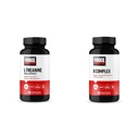 Force Factor L Theanine 200mg and Vitamin B Complex Supplement Bundle, 60 Capsules Each