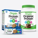 Orgain Organic Vegan Protein Toz ve Protein Bars Sche (2.03lb + 12 Count)