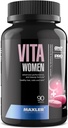 Maxler VitaWomen Premium Multivitamin for Women - Supplements for Women - Hair Skin and Nails Vitamins A B C D E K, Omega-3, Biotin, Antioxidants, Enzymes - 90 Tablets