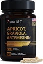 Apricot Extract 1000 mg with Soursop Graviola & Artemisinin Extract Capsule (120 Count), Non-GMO