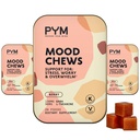 PYM Berry Mood Chews Stres, Endişe ve Overwhelm için Destek, 60 Kont | 130 mg GABA, 90 mg L-Theanine | Vegan, Non-GMO, Gluten-Free, Hayır Eklenmedi | Tüm Doğal Mood Balance Supplement ABD'de Yapıldı
