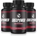 (3 Pack) Erkekler için ErecPower, Resmi ErecPower Pills, All Natural Male Supplement, Capsule to Boost Energy and General Health, Erec Power Support for Peak Performance, Vitamin, Review (180 Capsules)